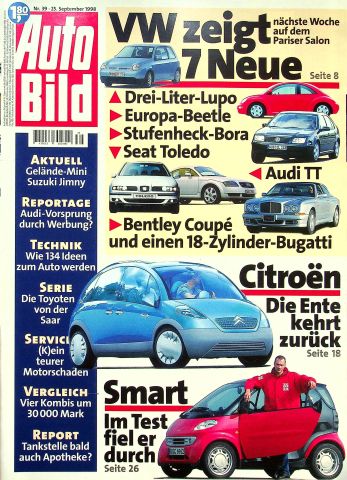 Deckblatt Auto Bild (39/1998)